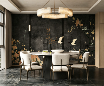 New Chinese Style Dining Room-ID:711180932