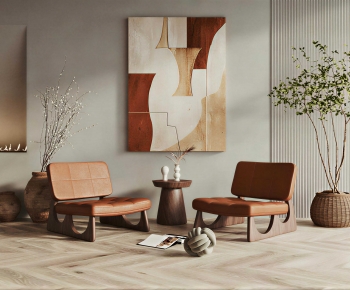 Wabi-sabi Style Lounge Chair-ID:874579058