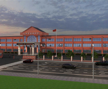 Modern School Building-ID:516240621