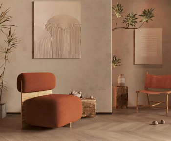 Wabi-sabi Style Single Sofa-ID:867031102