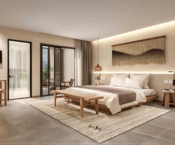 Wabi-sabi Style Bedroom-ID:637654075