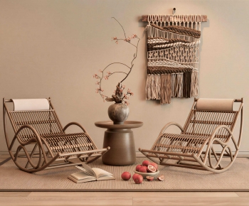 Wabi-sabi Style Rocking Chair-ID:407203915