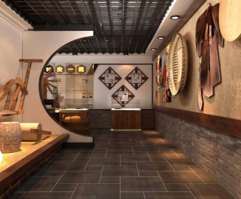 New Chinese Style Exhibition Hall-ID:588866957