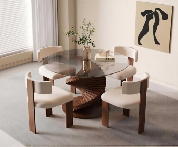 Modern Dining Table And Chairs-ID:474885944