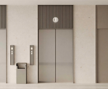 Modern Office Elevator Hall-ID:237274891