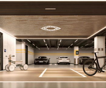 Modern Underground Garage-ID:484879976