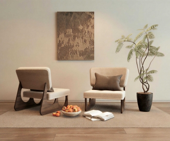 Wabi-sabi Style Lounge Chair-ID:310450088
