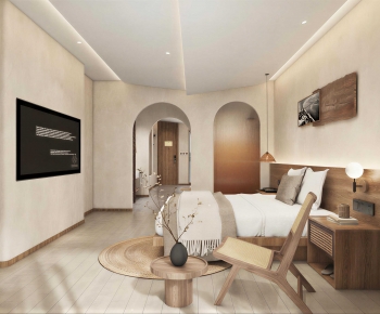 Wabi-sabi Style Guest Room-ID:603188041
