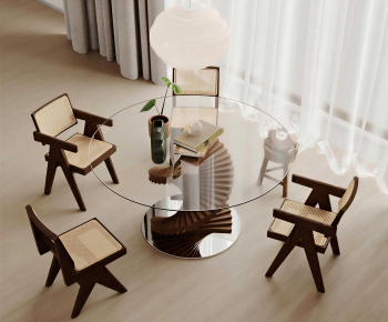 Modern Dining Table And Chairs-ID:393171077