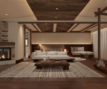 Wabi-sabi Style Bedroom-ID:551563987