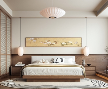New Chinese Style Bedroom-ID:245654114