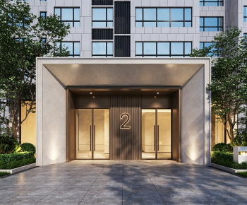 New Chinese Style Facade Element-ID:781985045
