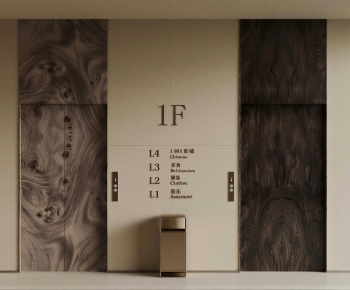 Modern Office Elevator Hall-ID:531232121