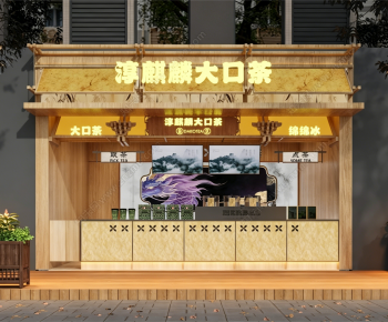 New Chinese Style Facade Element-ID:919090034