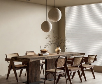Wabi-sabi Style Dining Room-ID:993231065