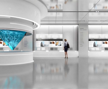 Modern Exhibition Hall-ID:282161955