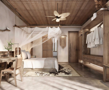 Wabi-sabi Style Guest Room-ID:501914029