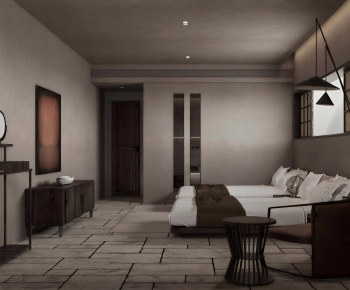 Wabi-sabi Style Guest Room-ID:832912921