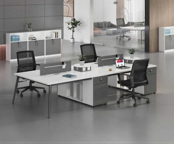Modern Office Desk And Chair-ID:940539876