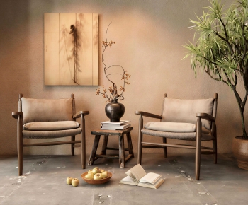 Wabi-sabi Style Lounge Chair-ID:961371905