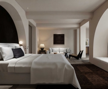 Wabi-sabi Style Bedroom-ID:847841023