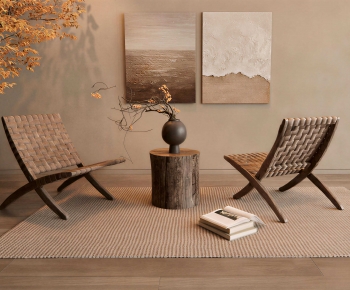 Wabi-sabi Style Lounge Chair-ID:139939829