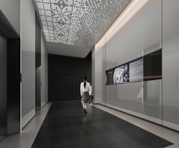 Modern Office Elevator Hall-ID:244263897
