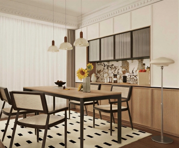 Wabi-sabi Style Dining Room-ID:835964929