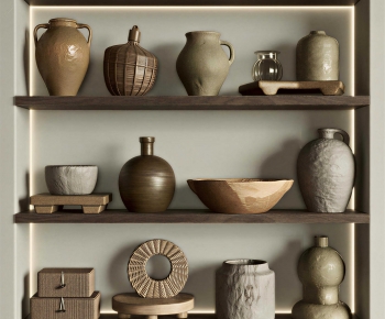 Wabi-sabi Style Clay Pot-ID:123853926