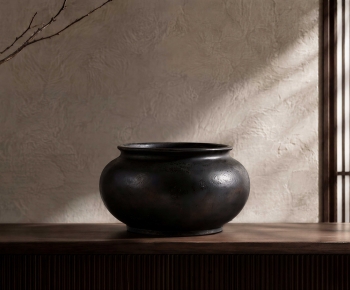 Wabi-sabi Style Clay Pot-ID:870573041