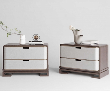 New Chinese Style Bedside Cupboard-ID:929054023