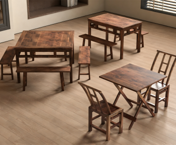 New Chinese Style Dining Table And Chairs-ID:568861011