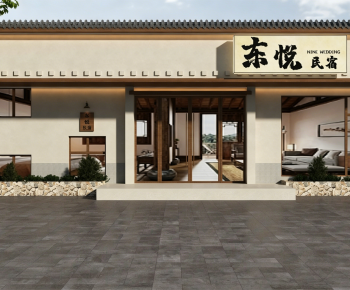 New Chinese Style Facade Element-ID:701699335
