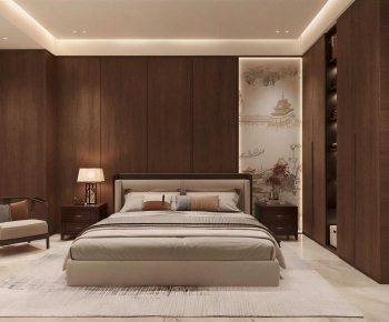 New Chinese Style Bedroom-ID:217143067