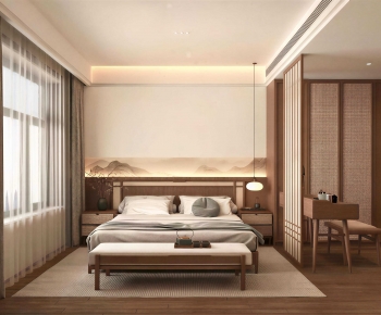 New Chinese Style Bedroom-ID:771883963