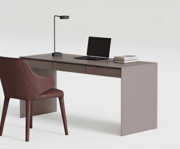 Modern Computer Desk And Chair-ID:348355055