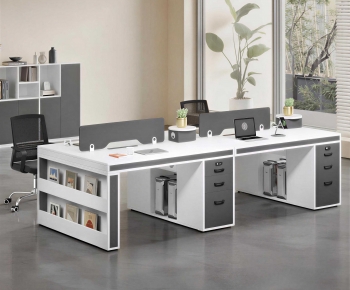 Modern Office Desk And Chair-ID:365400353