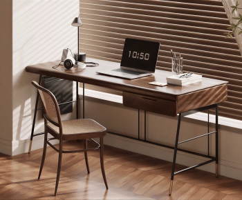 Modern Computer Desk And Chair-ID:533762932