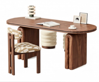 Modern Computer Desk And Chair-ID:781809098