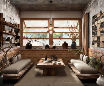 Wabi-sabi Style A Living Room-ID:636630128