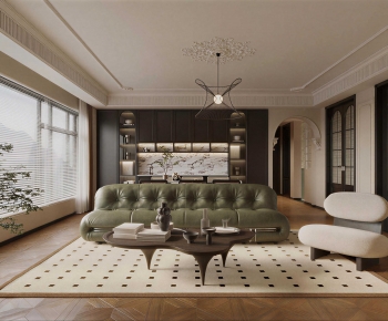 French Style A Living Room-ID:796613934