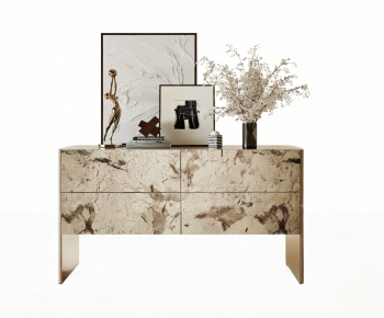 French Style Entrance Cabinet-ID:813635112