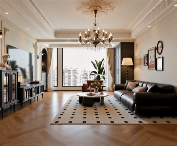 French Style A Living Room-ID:293471101