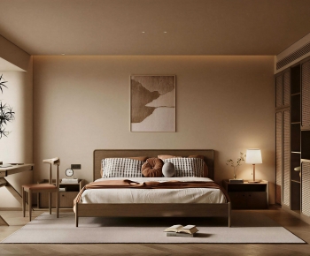 Wabi-sabi Style Bedroom-ID:853291038