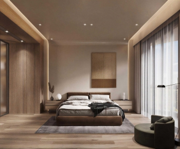Wabi-sabi Style Bedroom-ID:513154034