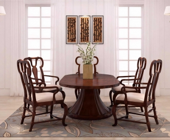 New Classical Style Dining Table And Chairs-ID:967664969