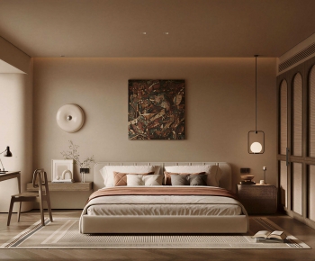 Wabi-sabi Style Bedroom-ID:630605947