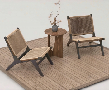 Wabi-sabi Style Lounge Chair-ID:777246009