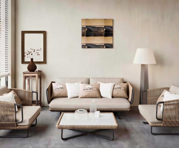 Wabi-sabi Style Sofa Combination-ID:292180067