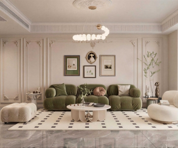 French Style A Living Room-ID:914994963